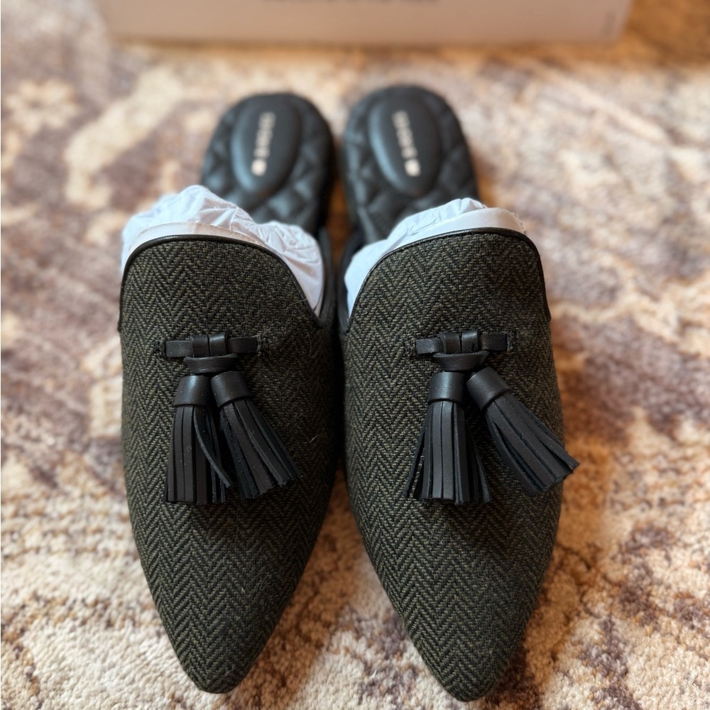 Birdies The Dove Herringbone Mule - Picture 2 of 5
